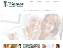 Tablet Screenshot of manorhouseretirement.com